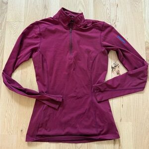 Arc'teryx Pullover Women's Berry Lightweight Quarter Zip Base Layer size XS